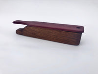 Purple Heart over Black Walnut Turkey Box Call (A)