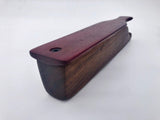 Purple Heart over Black Walnut Turkey Box Call (A)