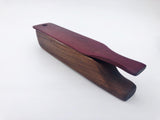 Purple Heart over Black Walnut Turkey Box Call (A)